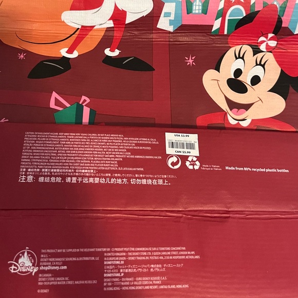 ✨FWP $25+✨ Disney Store Christmas Reusable Bag - Picture 3 of 4